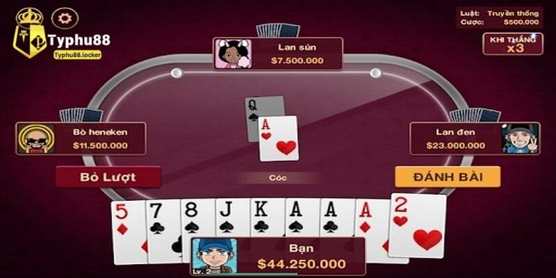 Tiến Lên Miền Nam online và luật chơi tiêu chuẩn