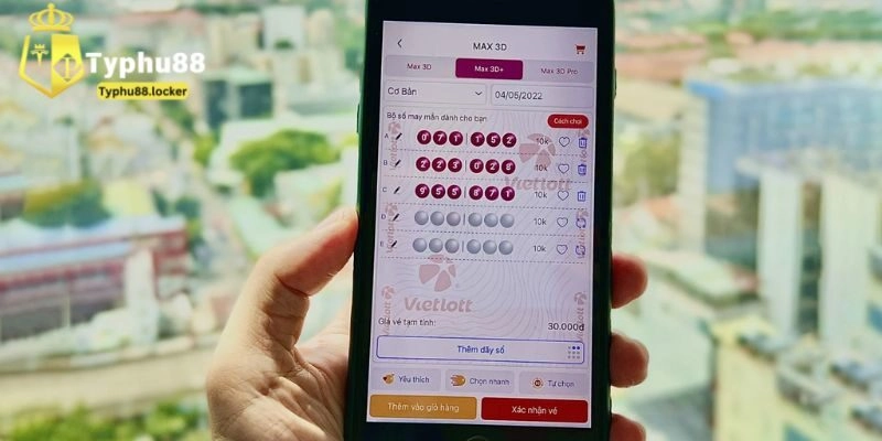 Đặt Cược Xổ Số Max 3D Đơn Giản Nhanh Chóng Cùng Typhu88